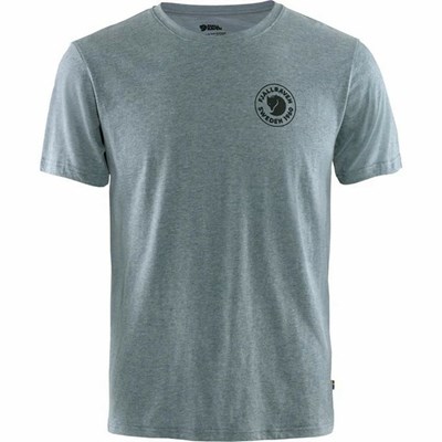 Fjällräven 1960 Logo T-shirt Herr Blå | 91802-PFSJ