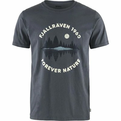 Fjällräven Forest Mirror T-shirt Herr Marinblå | 19275-KJOM