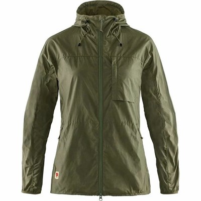 Fjällräven High Coast Vandringsjackor Dam Gröna | 81476-AUIF