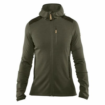 Fjällräven Keb Hoodie Herr Gröna | 35479-NLRM