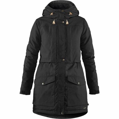 Fjällräven Singi Parkas Dam Svarta | 98315-QTEZ