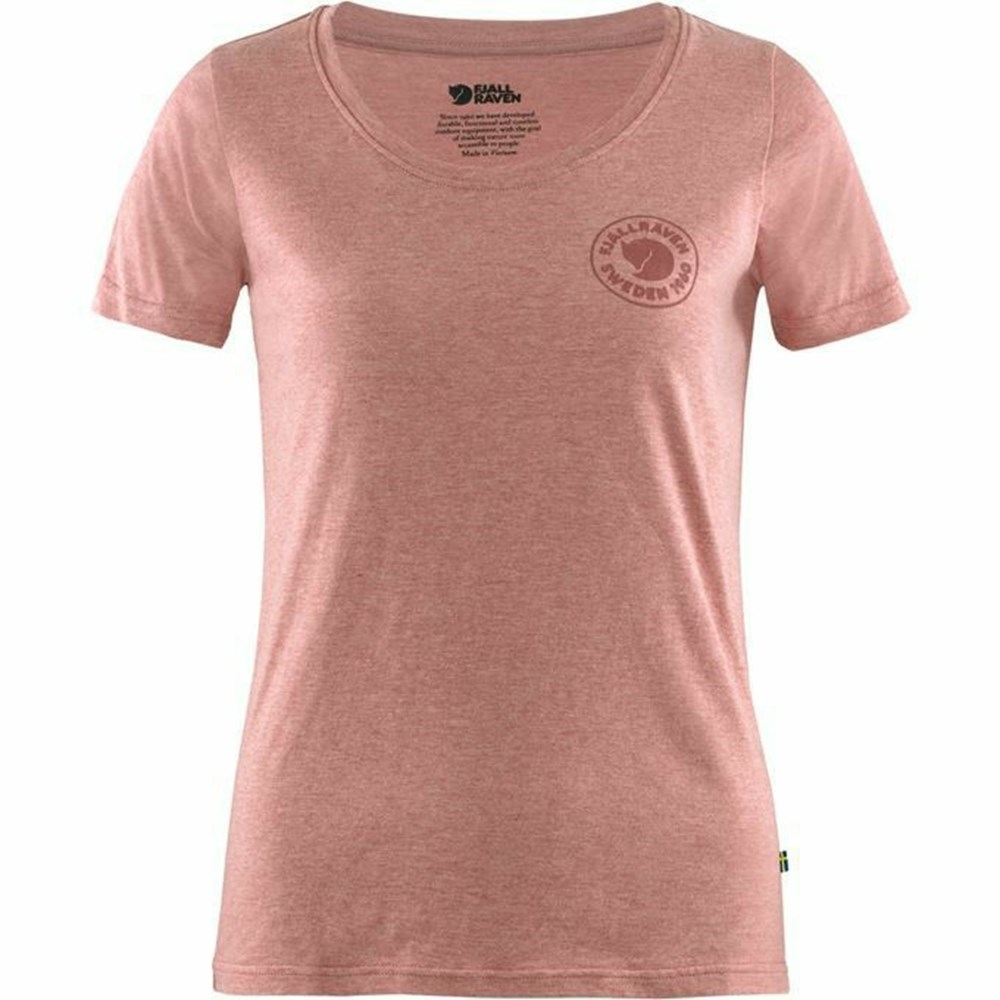 Fjällräven 1960 Logo T-shirt Dam Röda | 03842-YGPB