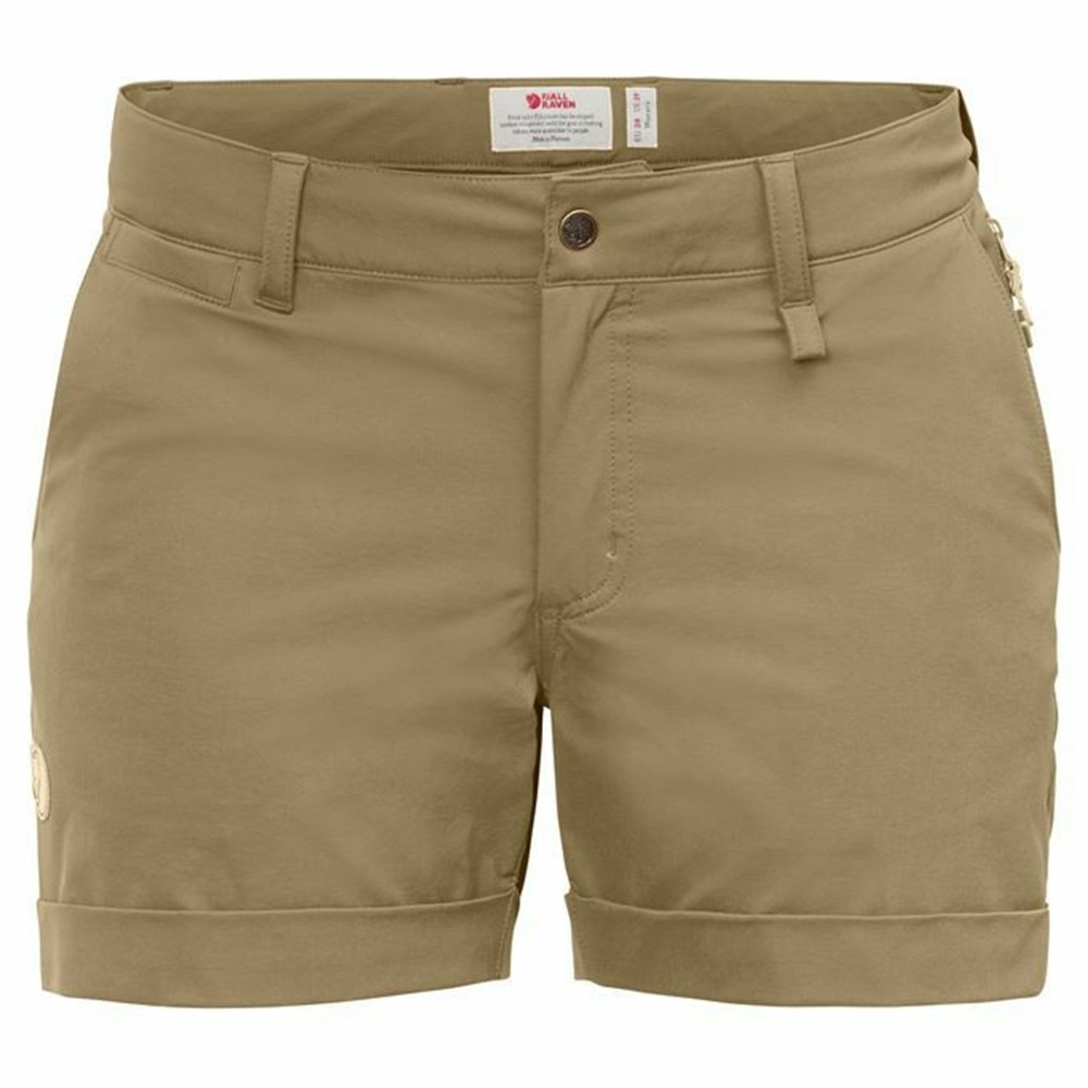 Fjällräven Abisko Shorts Dam Bruna | 69103-DGCS