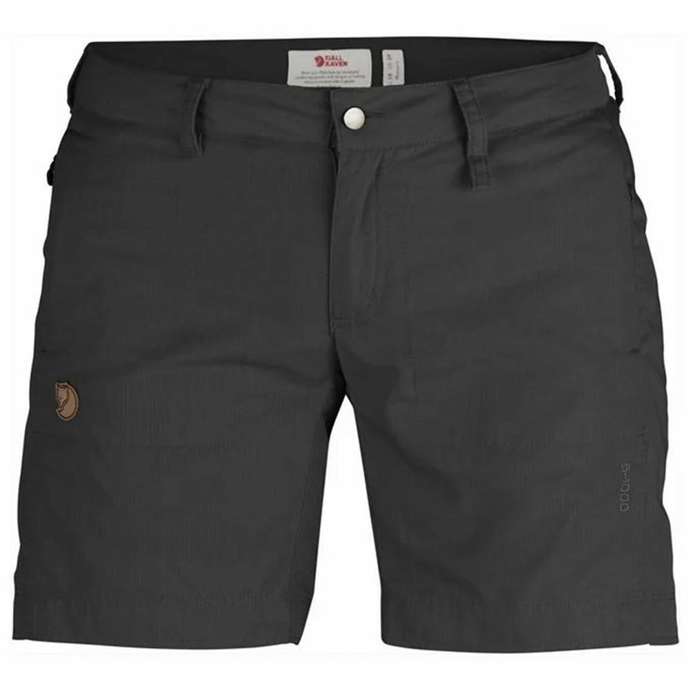 Fjällräven Abisko Shorts Dam Svarta | 65184-ELFT