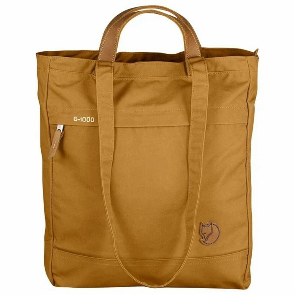 Fjällräven Foldsack No. 1 Axelväska Dam Gula | 30741-SJGZ