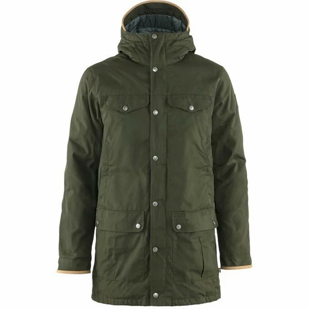 Fjällräven Greenland No. 1 Parkas Herr Gröna | 40796-BWAQ