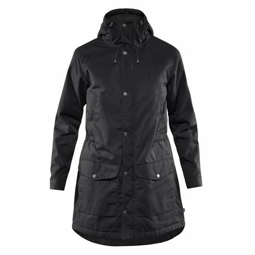 Fjällräven Greenland Parkas Dam Svarta | 74931-GXCY