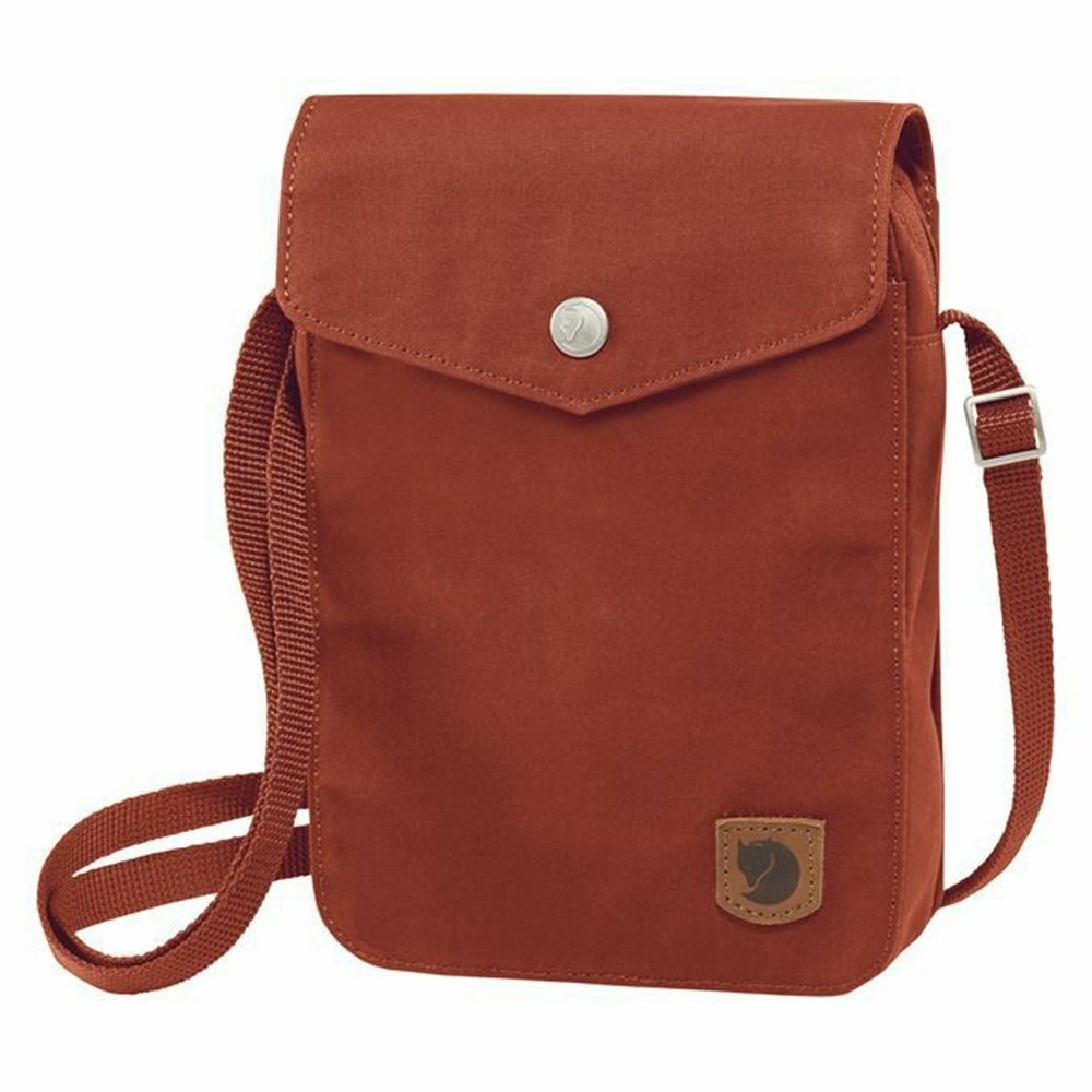 Fjällräven Greenland Pocket Ryggsäck Herr Mörkröda | 71523-WCGE