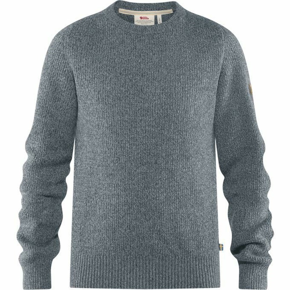 Fjällräven Greenland Sweater Herr Grå | 36140-FLBG