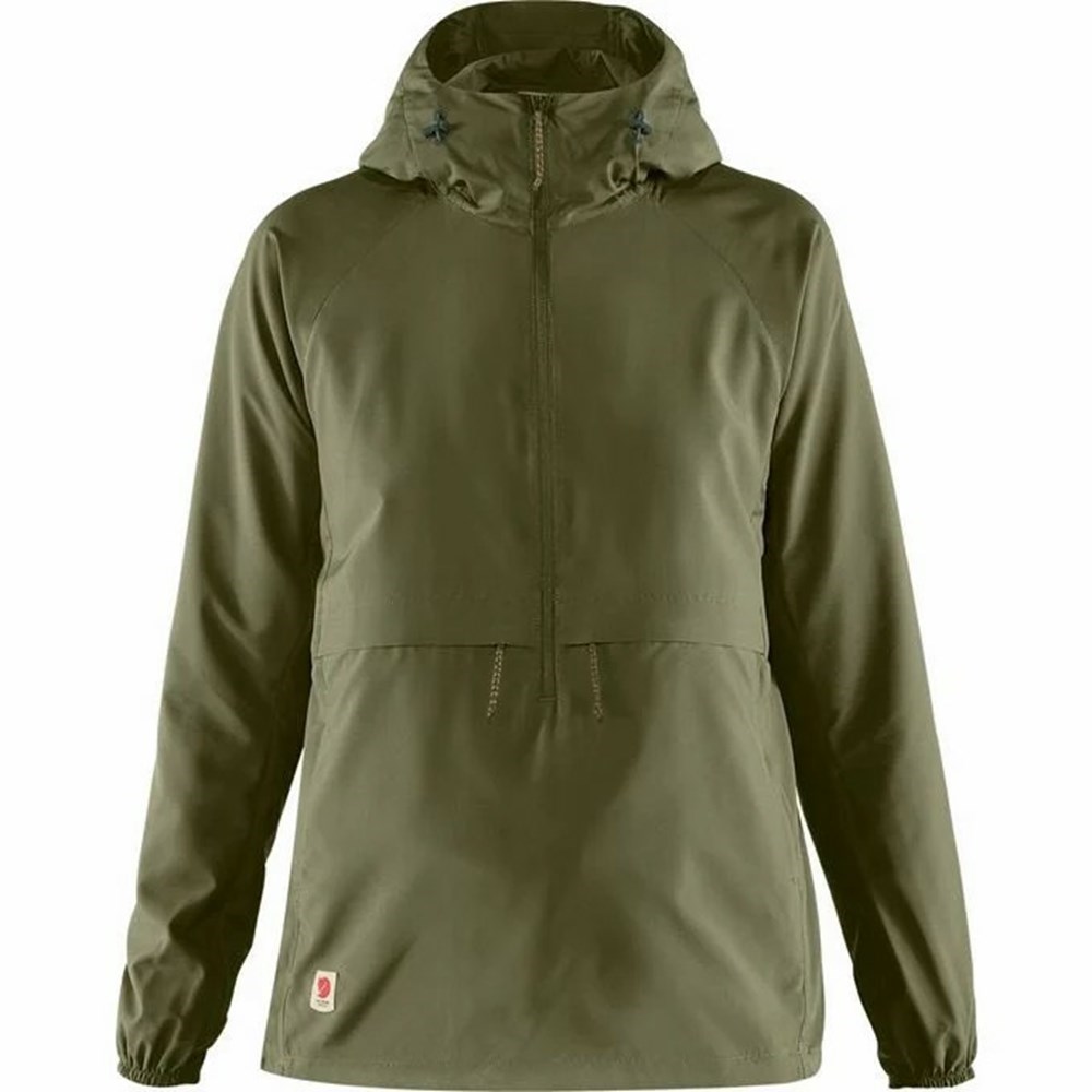 Fjällräven High Coast Anorak Dam Gröna | 08964-PKOM