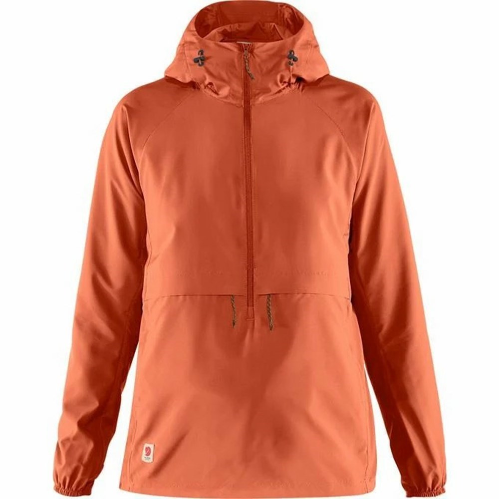 Fjällräven High Coast Anorak Dam Röda | 74958-SKBJ