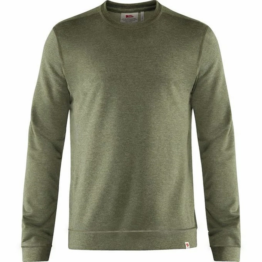 Fjällräven High Coast Sweater Herr Gröna | 47609-BASD