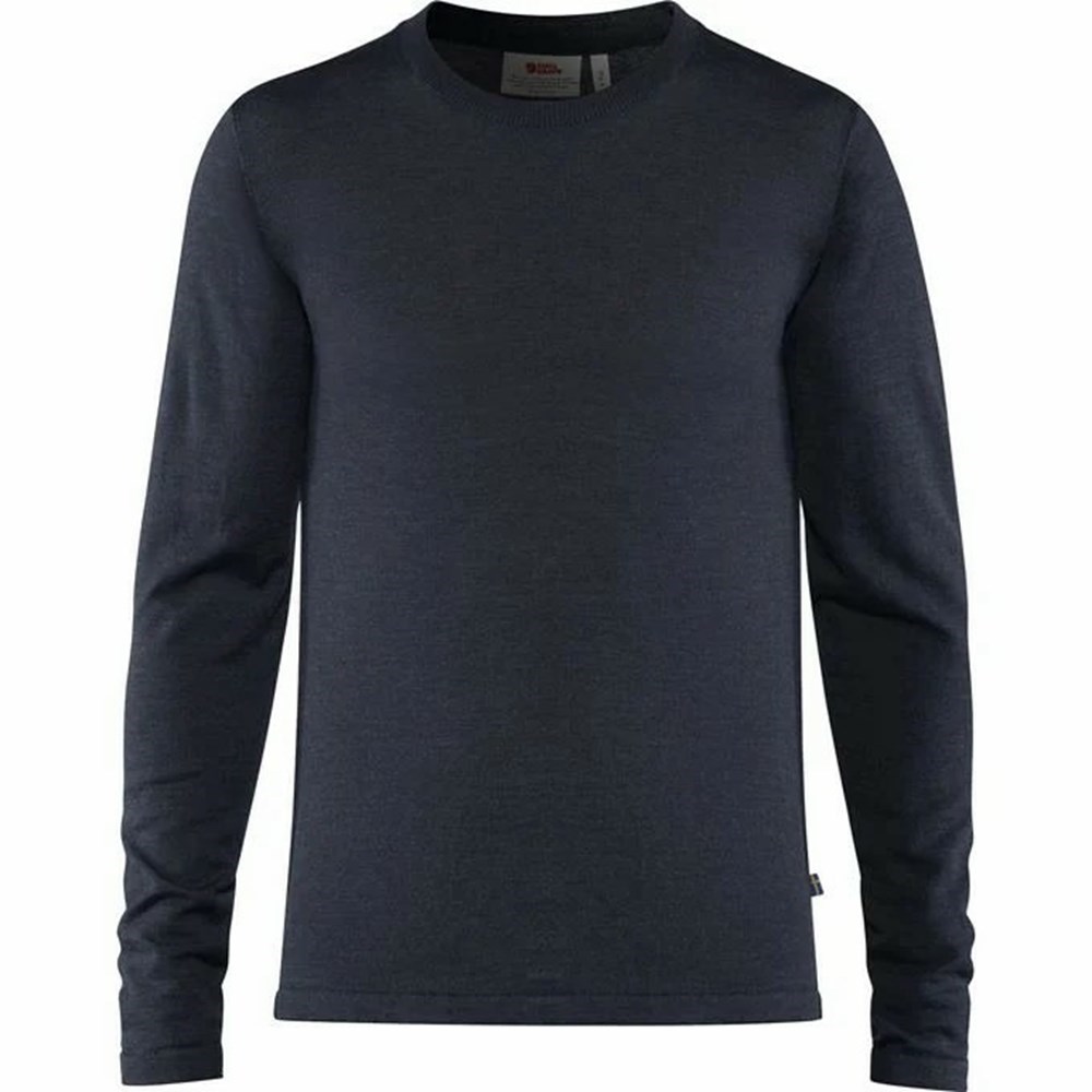 Fjällräven High Coast Sweater Herr Marinblå | 92658-SQAH