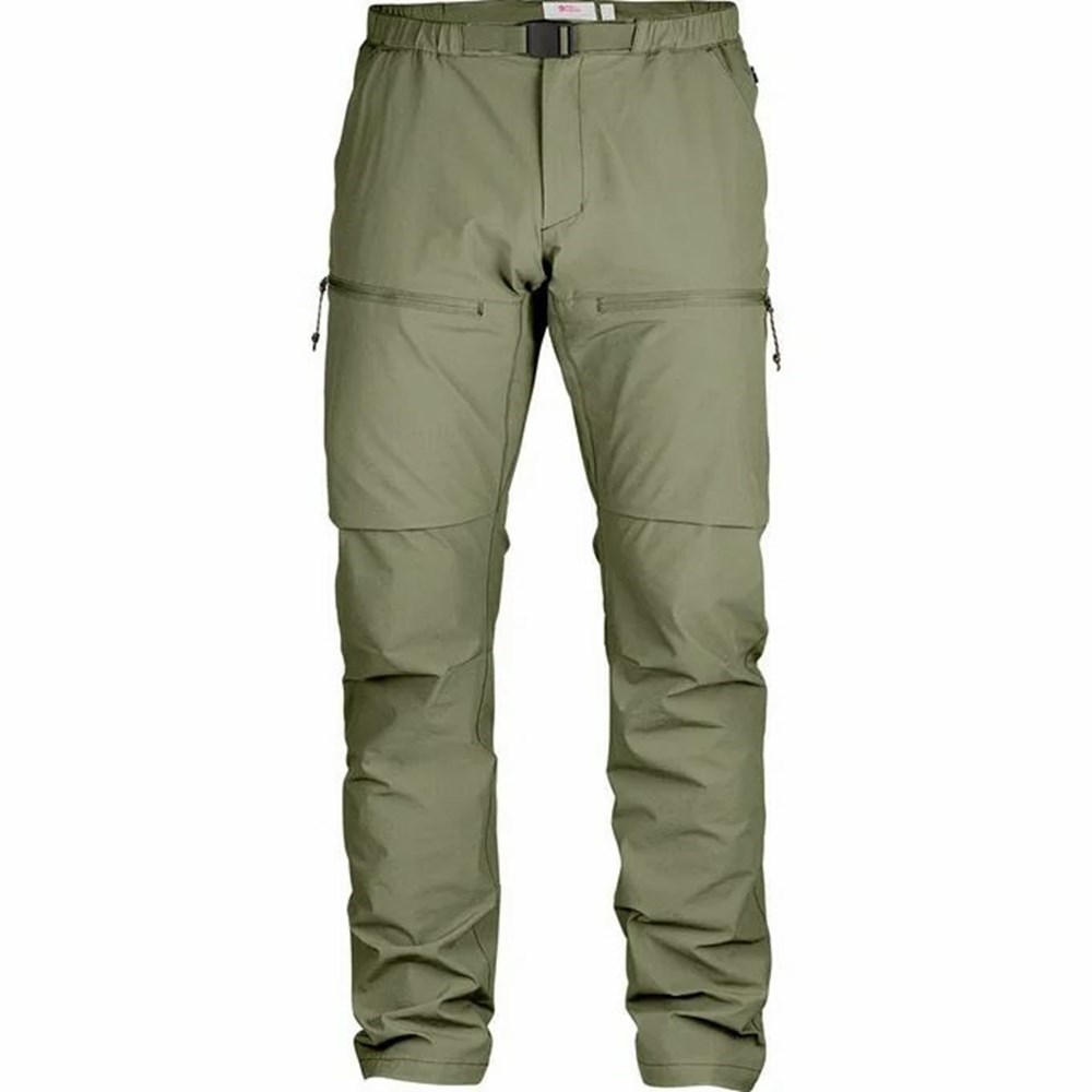 Fjällräven High Coast Utomhus Byxor Herr Gröna | 75643-VQWR