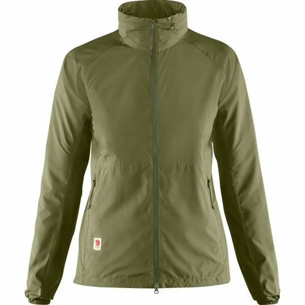 Fjällräven High Coast Vandringsjackor Dam Gröna | 42519-HIQZ