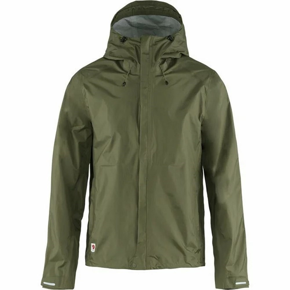 Fjällräven High Coast Vindjacka Herr Gröna | 32814-TDNI