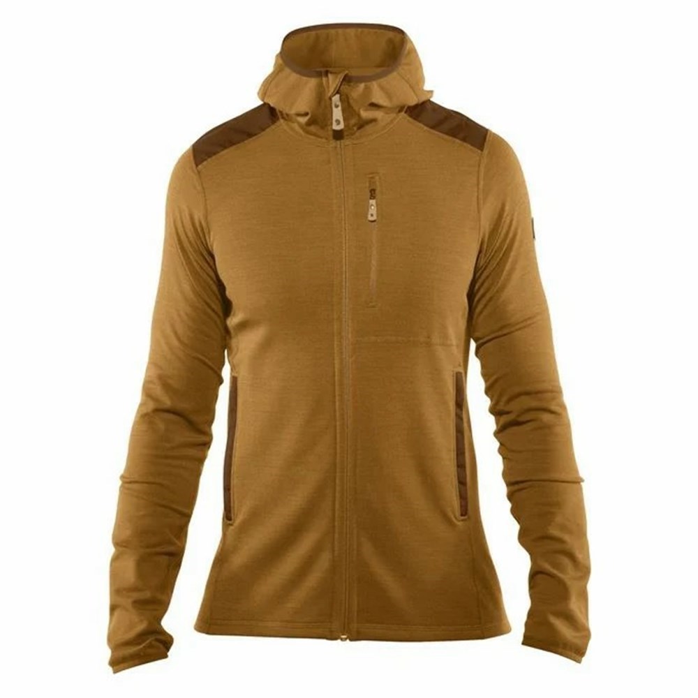 Fjällräven Keb Hoodie Herr Gula | 37526-MSOE