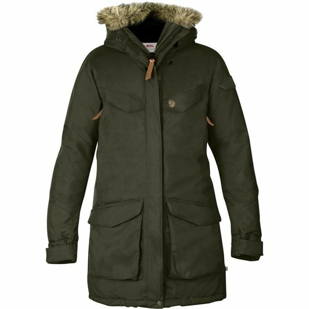 Fjällräven Nuuk Parkas Dam Gröna | 75310-JKLD