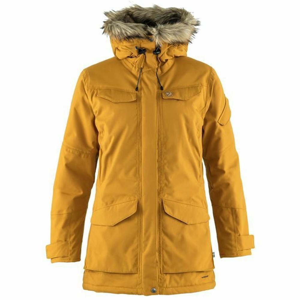 Fjällräven Nuuk Parkas Dam Gula | 30145-MZUE