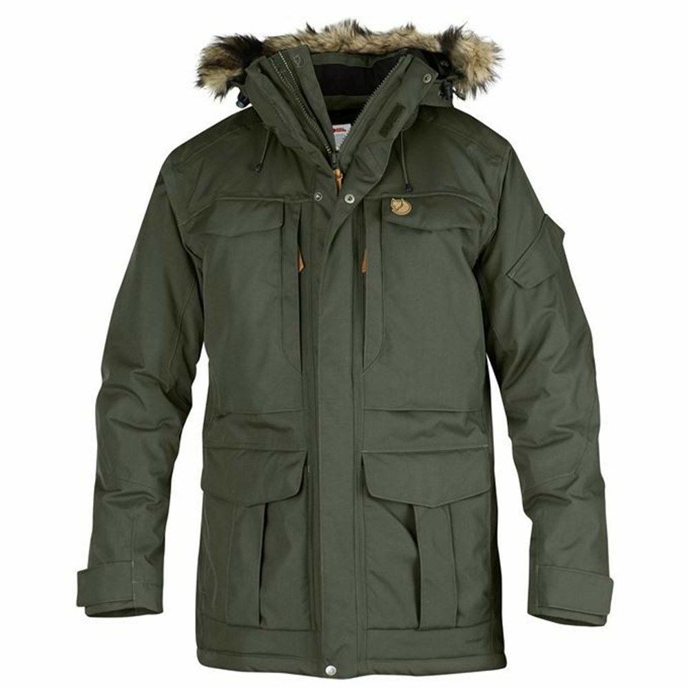 Fjällräven Nuuk Parkas Herr Grå | 26148-MLJE