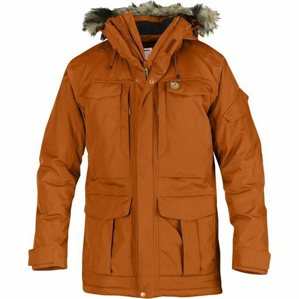 Fjällräven Nuuk Parkas Herr Gula | 46035-UYXZ