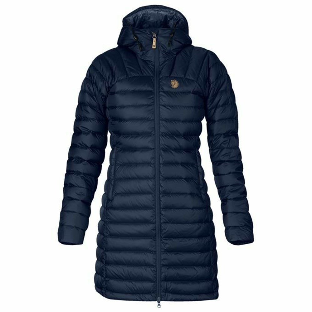 Fjällräven Snow Flake Parkas Dam Marinblå | 60715-QAIO