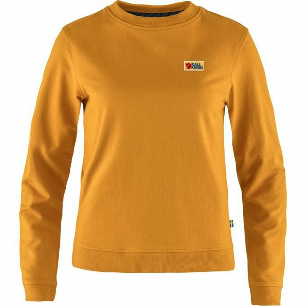 Fjällräven Vardag Sweater Dam Gula | 59172-WNIR