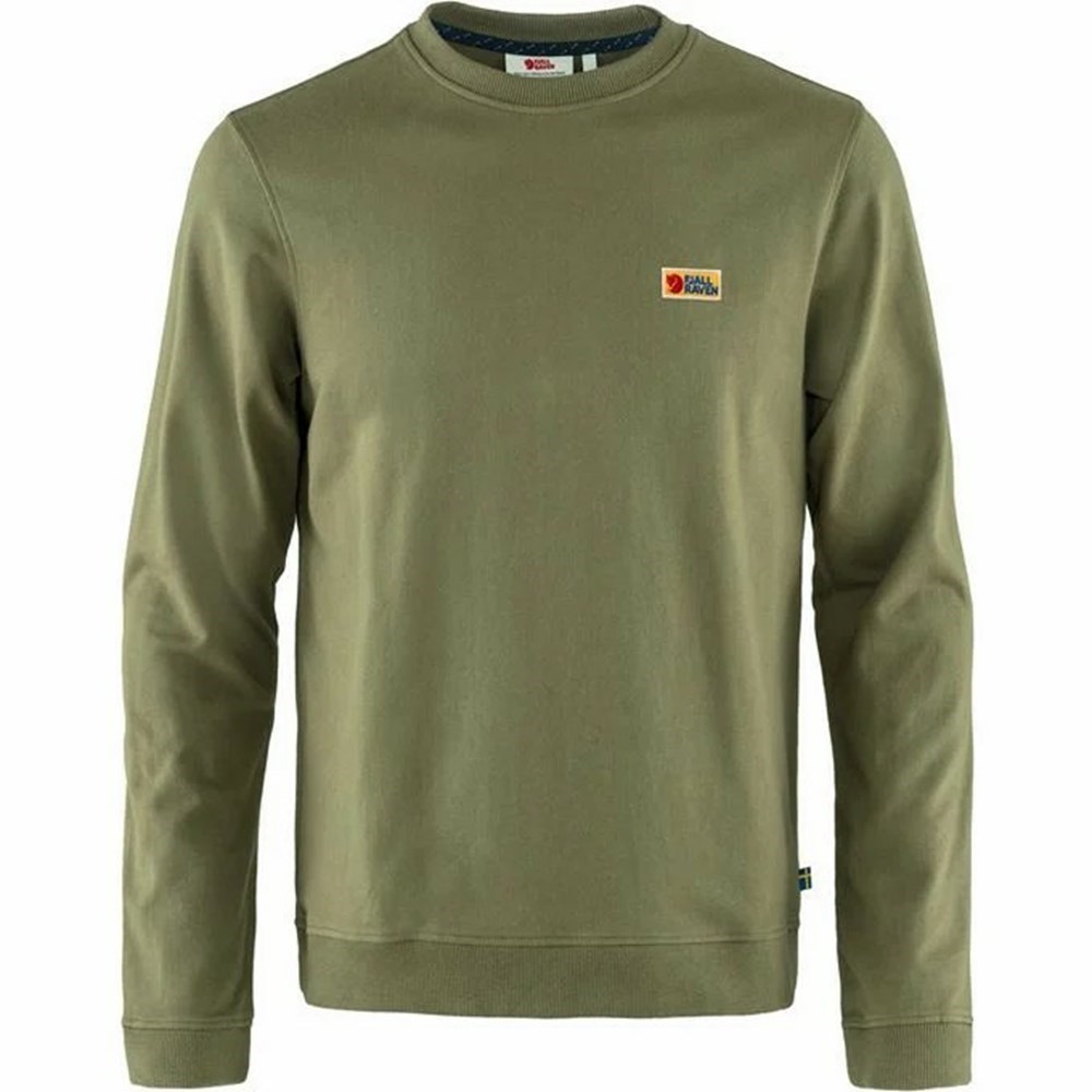 Fjällräven Vardag Sweater Herr Gröna | 53087-ZDLN